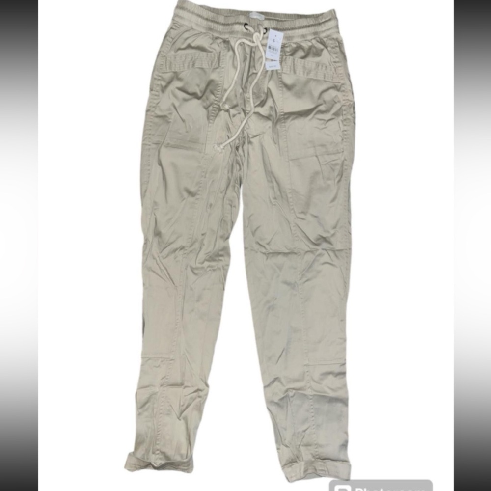 Lou & Grey Sateen Jogger Drawstring Straight Leg Pants
